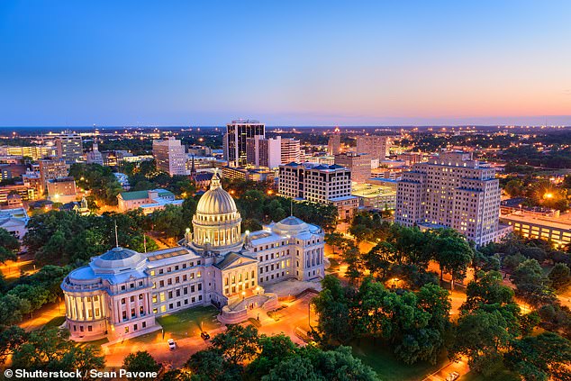 Second best on the list was Mississippi, seen here, which the site says could last year just under 20 years at $1 million.